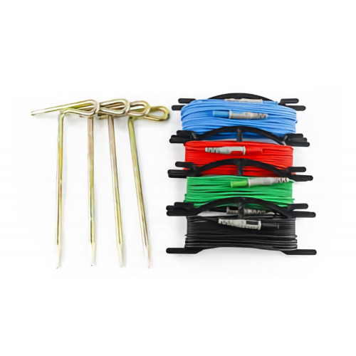 HT Instruments KITTERRNE Set of 4 rods and 4 cable coils blue, red, green, black