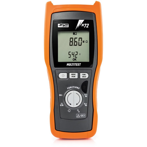 HT Instruments M72 Multifunction installation tester for insulation measurement, 500V HT Instruments M72 Multifunction installation tester for insulation measurement, 500V