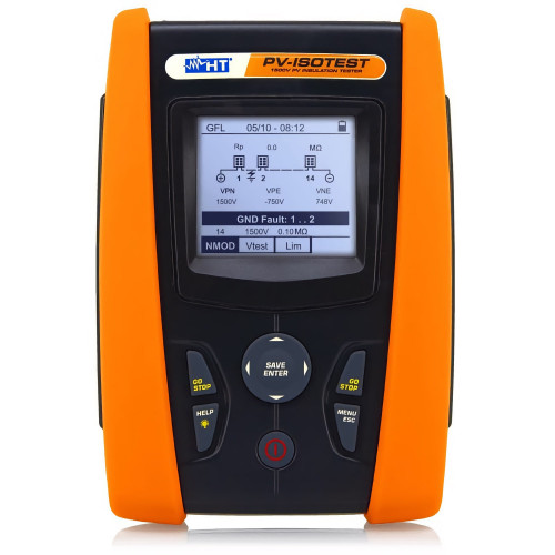 HT Instruments PVISOTEST Insulation meter up to 1500V for photovoltaic systems