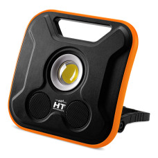 HT Instruments HTSOUNDLED 20W Job Site Light with Wireless Speaker & Power