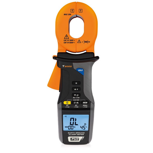 HT Instruments T2000 Earth Ground Clamp Meter 20A AC