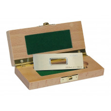 Inspectis HD-053, Micrometer Calibration Ruler. 20mm in 0.01mm divisions. Engraved serial number. Supplied in wooden case