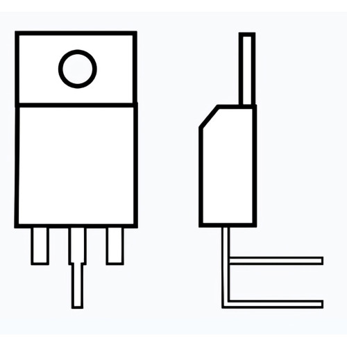 Iteco 133100 Tool 90° bend and offset central rheophor for SUPERCUT/TOCF