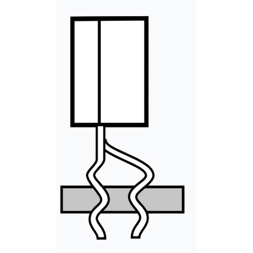 Iteco 162700 TO92 central pin offset and double loop on 3 pins tool for Supercut and Superform