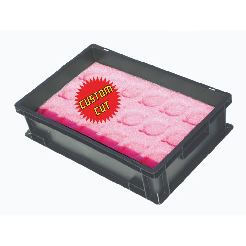 Iteco 7804.166 Pink rigid antistatic sponge sheets 1x1.5 m, 20 mm thick, Rs < 10^12 Ω