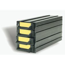 Iteco 7804.625 CAB1 modular drawer unit with 4 drawers 40x20x120 mm, for small ESD components