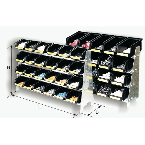 Iteco 7804.735 VISTAFIX 4 frame with 12 type 4 drawers, size 630x260x490 mm Iteco 7804.735 VISTAFIX 4 frame with 12 type 4 drawers, size 630x260x490 mm