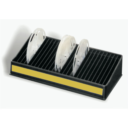 Iteco 7805.696 Black ESD thermoformed container for 25 reels max Ø 330 mm, with 5 adjustable internal compartments Iteco 7805.696 Black ESD thermoformed container for 25 reels max Ø 330 mm, with 5 adjustable internal compartments