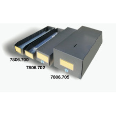 Iteco 7806.702 Closed stick holder in conductive LABEPLAST, size 630x125x100(H) mm, supplied unassembled