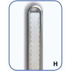Iteco 8100.054 Montante laterale in acciaio inox AISI 304 verniciato a polvere, robusto per strutture modulari