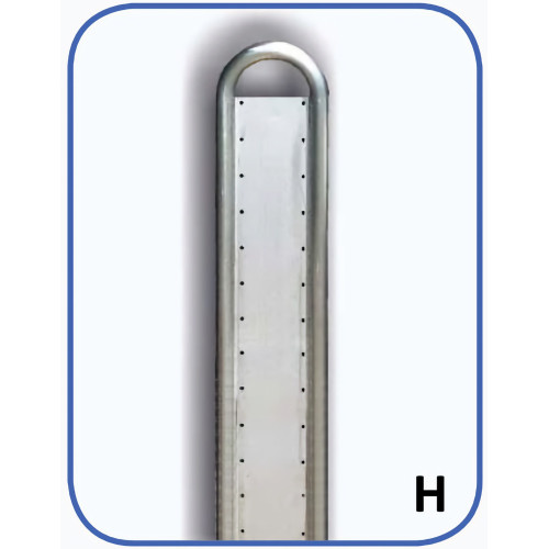 Iteco 8100.054 Montante laterale in acciaio inox AISI 304 verniciato a polvere, robusto per strutture modulari Iteco 8100.054 Montante laterale in acciaio inox AISI 304 verniciato a polvere, robusto per strutture modulari
