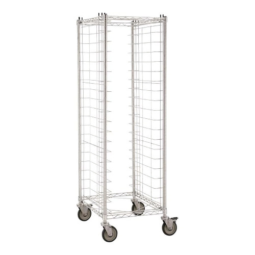 Iteco Metro RE3S-ESD Stainless Steel 304 ESD End-Load Tray Rack Cart (20 Levels) Iteco Metro RE3S-ESD Stainless Steel 304 ESD End-Load Tray Rack Cart (20 Levels)