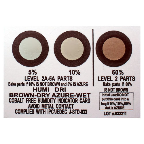 Iteco 7914.008 3 spot humidity indicator card 5-10-60% (500pcs)