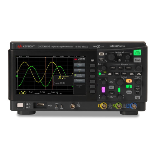 KEYSIGHT DSOX1202G Digital Oscilloscope 70MHz, 2 Analog Channels, with built-in Waveform Generator KEYSIGHT DSOX1202G Digital Oscilloscope 70MHz, 2 Analog Channels, with built-in Waveform Generator