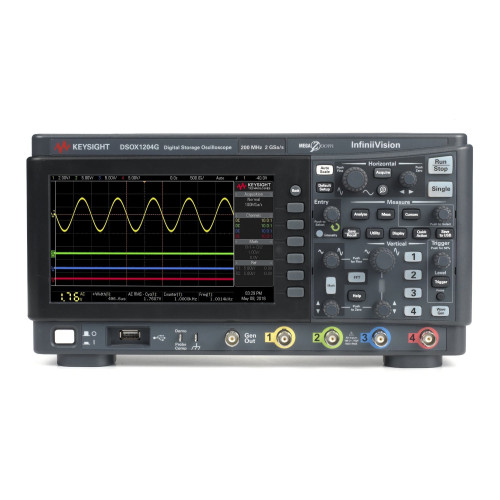 KEYSIGHT DSOX1204G Digital Oscilloscope 70MHz, 4 Analog Channels, with a Built-in Waveform Generator
