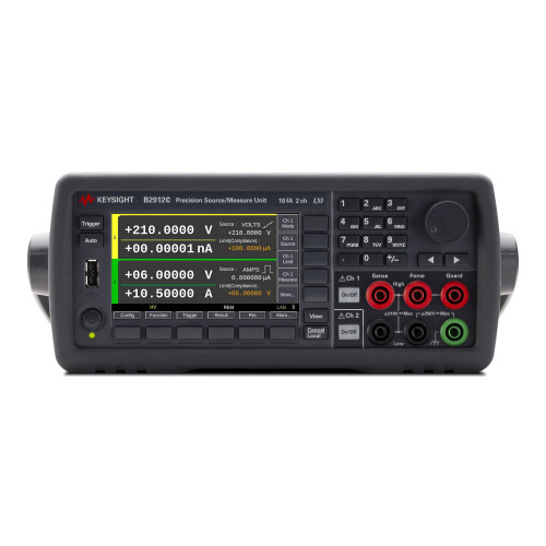 KEYSIGHT B2912C Precision Source Measure Unit (SMU), 2 channels, 10 fA, 210 V, 3 A DC/10.5 A pulse KEYSIGHT B2912C Precision Source Measure Unit (SMU), 2 channels, 10 fA, 210 V, 3 A DC/10.5 A pulse