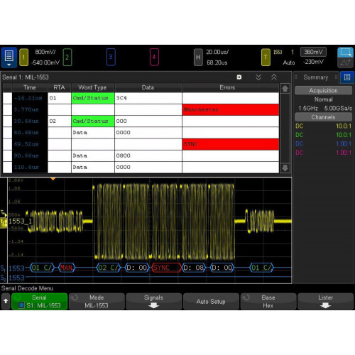KEYSIGHT D3000AERB Aerospace Software Option for 3000 X-Series Oscilloscopes KEYSIGHT D3000AERB Aerospace Software Option for 3000 X-Series Oscilloscopes