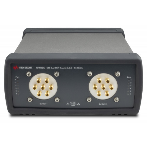 KEYSIGHT U1816E USB Coaxial Switch, DC to 50 GHz, Dual SP6T KEYSIGHT U1816E USB Coaxial Switch, DC to 50 GHz, Dual SP6T