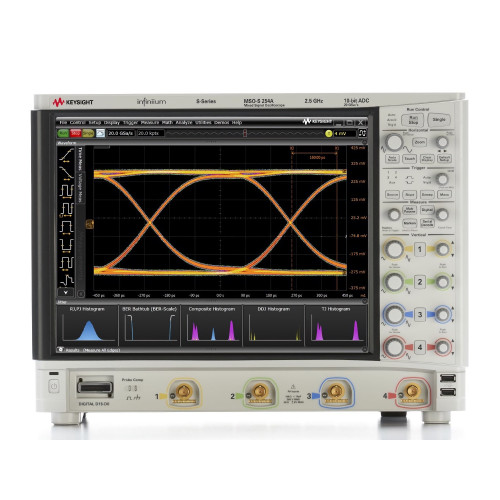 KEYSIGHT MSOS254A Oscilloscopio ad alta definizione 2,5 GHz, 4 canali analogici e 16 digitali