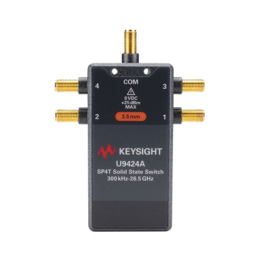 KEYSIGHT U9424A SP4T Solid State Switch, 300 kHz to 26.5 GHz KEYSIGHT U9424A SP4T Solid State Switch, 300 kHz to 26.5 GHz