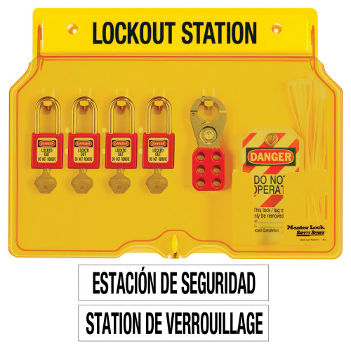 Master Lock 1482BP410 Complete Wall Lock Station (4 Zenex™ Padlocks) Master Lock 1482BP410 Complete Wall Lock Station (4 Zenex™ Padlocks)