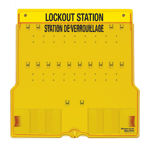 Master Lock 1484B Wall Lockout Station for 20 Padlocks (Empty) Master Lock 1484B Wall Lockout Station for 20 Padlocks (Empty)