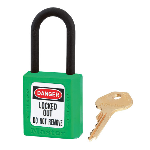 Master Lock 406MKGRN, Dielectric keyed-differently padlock for master key Master Lock 406MKGRN, Dielectric keyed-differently padlock for master key