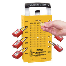 Master Lock 503YLW Double Application Group Lockout Box (Yellow)