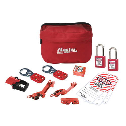 Master Lock S1010E410KA Kit di blocco personale per manutenzione elettrica e valvole (Chiavi Uguali) Master Lock S1010E410KA Kit di blocco personale per manutenzione elettrica e valvole (Chiavi Uguali)