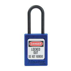 Master Lock S32KAMKBLU, Lucchetto dielettrico a chiave uguale per chiave maestra