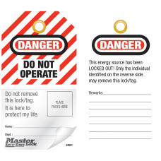 Master Lock S4801 Self-laminating security labels with photo ID (English - US)