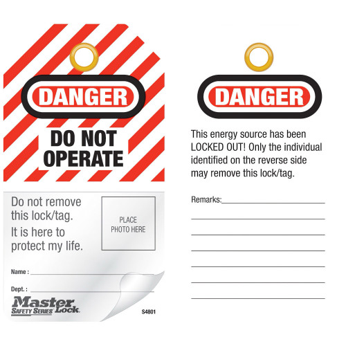 Master Lock S4801 Self-laminating security labels with photo ID (English - US) Master Lock S4801 Self-laminating security labels with photo ID (English - US)