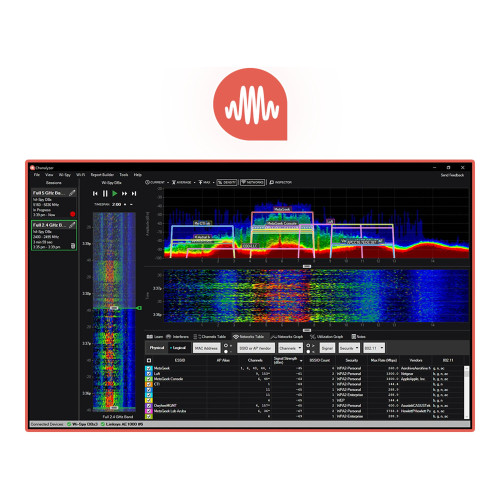 MetaGeek Chanalyzer Tri-Band Wi-Fi Spectrum Analysis Software
