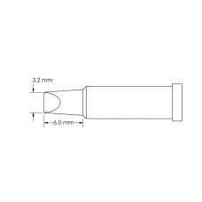 Metcal GT4-CH0032P Chisel Tip (GT4)