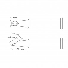 Metcal GT6-HF6030V Tip