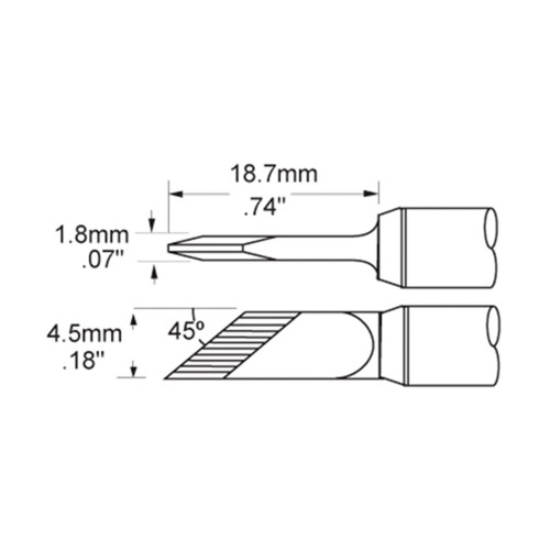 Metcal SFV-DRK45AR Rework Tip Metcal SFV-DRK45AR Rework Tip