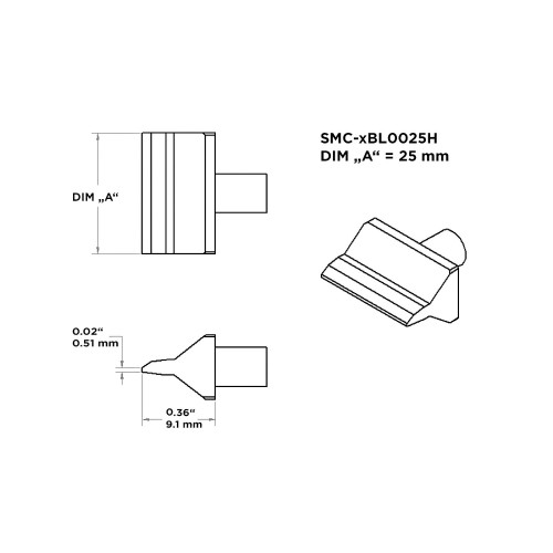 Metcal SMC-9BL0025H Cartridge
