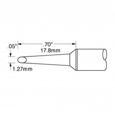 Metcal SSC-767A-PK SSC Soldering Cartridge, Chisel, Long, 1.78 mm (0.07