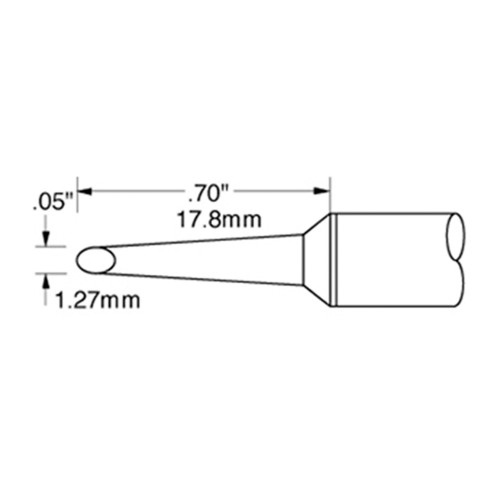 Metcal SSC-767A-PK SSC Soldering Cartridge, Chisel, Long, 1.78 mm (0.07 Metcal SSC-767A-PK SSC Soldering Cartridge, Chisel, Long, 1.78 mm (0.07