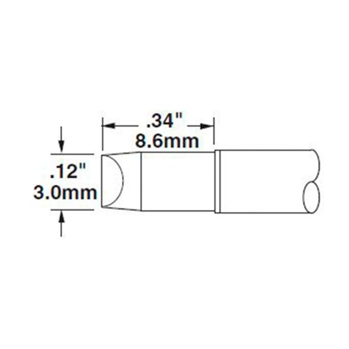 Metcal STTC-003 Chisel (STTC) Metcal STTC-003 Chisel (STTC)