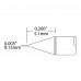 Metcal UFC-6CN5101S Cartuccia di saldatura UltraFine UFC, conica (Conical), 0,13 mm x 5,1 mm, serie 600 Metcal UFC-6CN5101S Cartuccia di saldatura UltraFine UFC, conica (Conical), 0,13 mm x 5,1 mm, serie 600