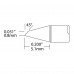 Metcal UFC-6HF5108S Cartuccia per rilavorazione UltraFine UFC, a zoccolo (Hoof), 0,8 mm x 5,1 mm, serie 600 Metcal UFC-6HF5108S Cartuccia per rilavorazione UltraFine UFC, a zoccolo (Hoof), 0,8 mm x 5,1 mm, serie 600