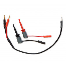 Peak Electronic LLSM Set di puntali LCR di ricambio con connettori da 2 mm e sonde a gancio dorate