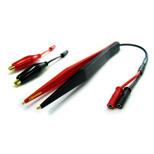 Peak Electronic PTPM Probe Pack of Tweezers and Gold alligators for LCR (2mm connectors) Peak Electronic PTPM Probe Pack of Tweezers and Gold alligators for LCR (2mm connectors)