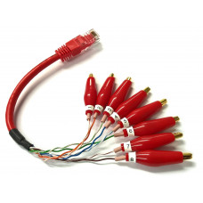 Peak Electronic RJC08 RJ45-Alligator Clip breakout adaptor