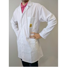 BF000670-XS ESD Lab Coat in white mixed fabric size XS