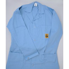 BF000810-XS Lab Coat in light blue cotton size XS