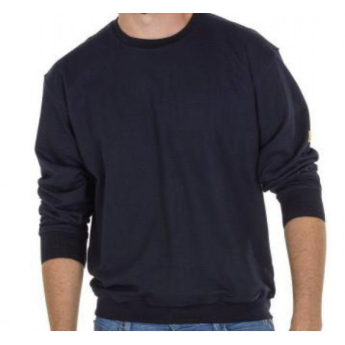 ESD Sweatshirt unisex blu navy BF001062 size XS