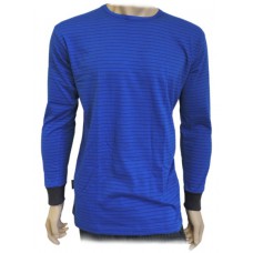 BF001517-XL ESD T-shirt long sleeves, blue royal