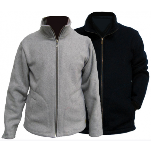 ESD Sweatshirt in pile, full zip and 2 pockets, grey color, size S